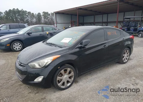 2013 Hyundai Elantra Limited из США, поврежденный, VIN KMHDH4AE5DU487993
